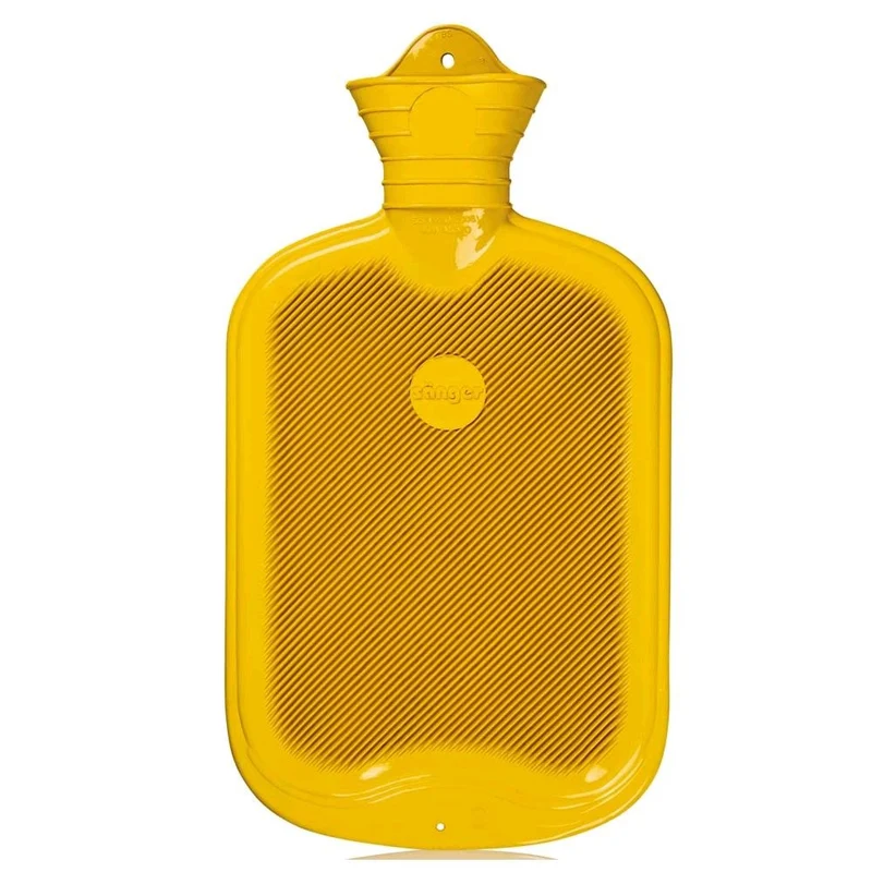 Sänger Gummi-Wärmflasche, glatt + Lamellen, 2 Liter, versch. Farben
