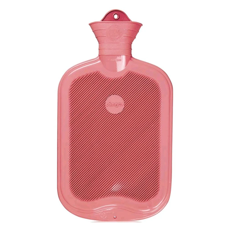 Sänger Gummi-Wärmflasche, glatt + Lamellen, 2 Liter, versch. Farben
