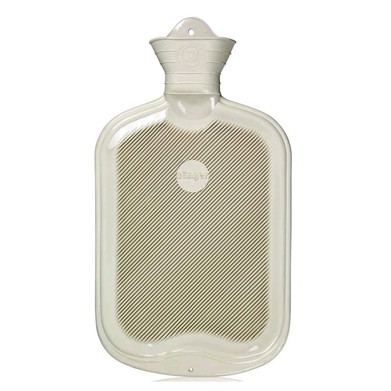 Sänger Gummi-Wärmflasche, glatt + Lamellen, 2 Liter, versch. Farben