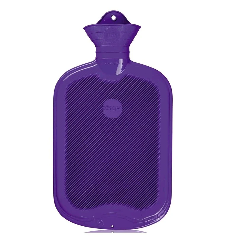 Sänger Gummi-Wärmflasche, glatt + Lamellen, 2 Liter, versch. Farben