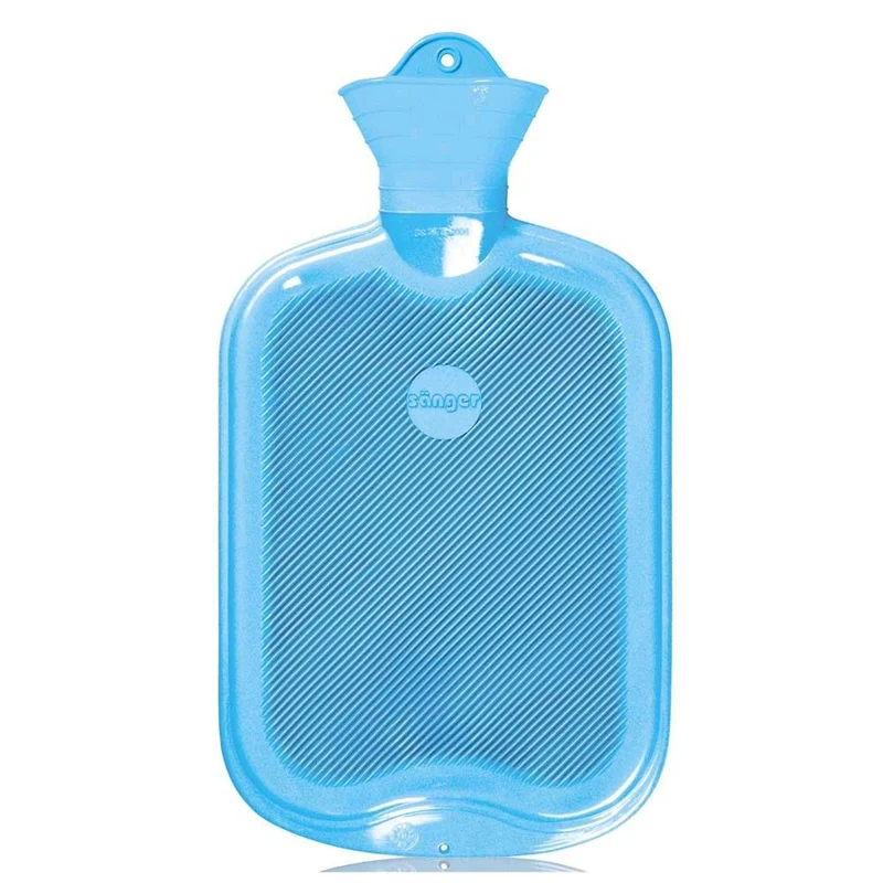 Sänger Gummi-Wärmflasche, glatt + Lamellen, 2 Liter, versch. Farben