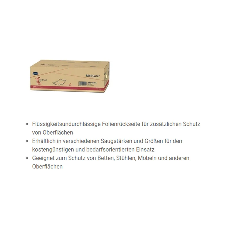 Hartmann MoliCare® Bed Mat Eco Inkontinenzunterlagen, 9 Tropfen, versch. Größen