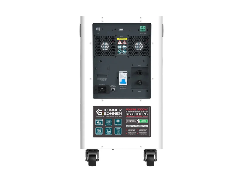 "Könner & Söhnen" Tragbare Powerstation KS 3000PS - 3200Wh