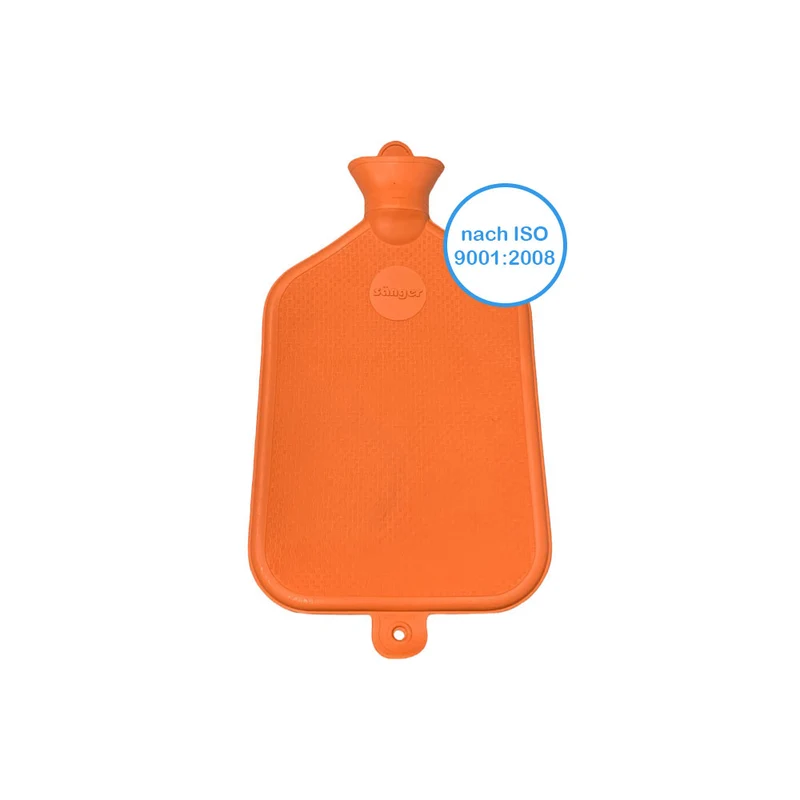 Gummi-Wärmflasche von Sänger, glatt, 3 Liter, verschiedene Farben