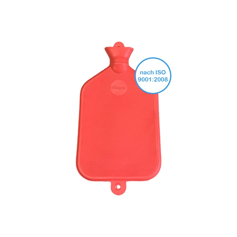 Gummi-Wärmflasche von Sänger, glatt, 3 Liter, verschiedene Farben