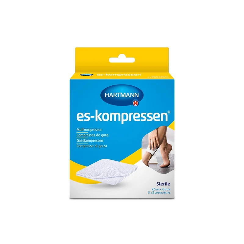 Hartmann ES-Kompressen, Mullkompressen, steril, 8fach, 10 oder 50 St.