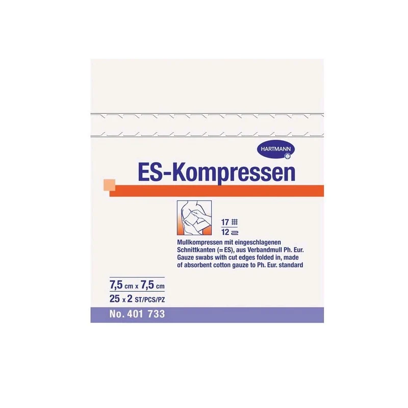 ES-Kompressen, Mullkompressen, von Hartmann, steril, 12fach