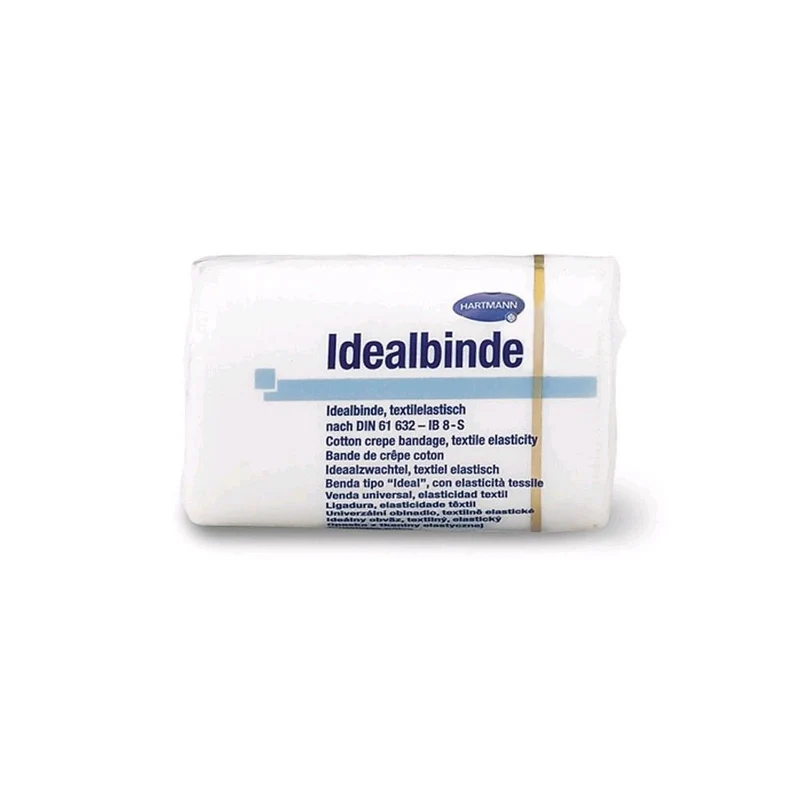 Hartmann Idealbinde, textilelastisch mit Verbandklammern, 1 St., 5 m