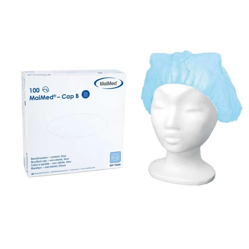 MaiMed Cap B, Baretthauben, Einweghauben, 100 St., versch. Farben