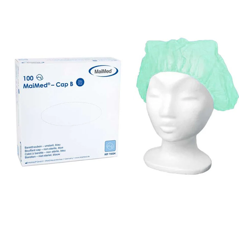 MaiMed Cap B, Baretthauben, Einweghauben, 100 St., versch. Farben