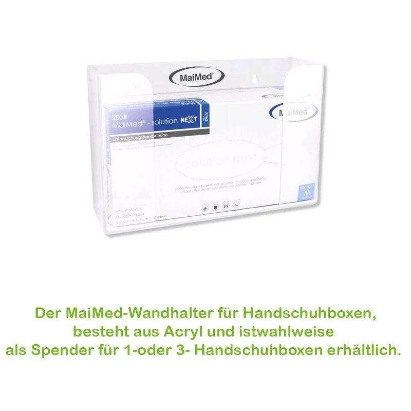 MaiMed Handschuhspender, für 1 oder 3 Handschuhboxen, aus Acryl