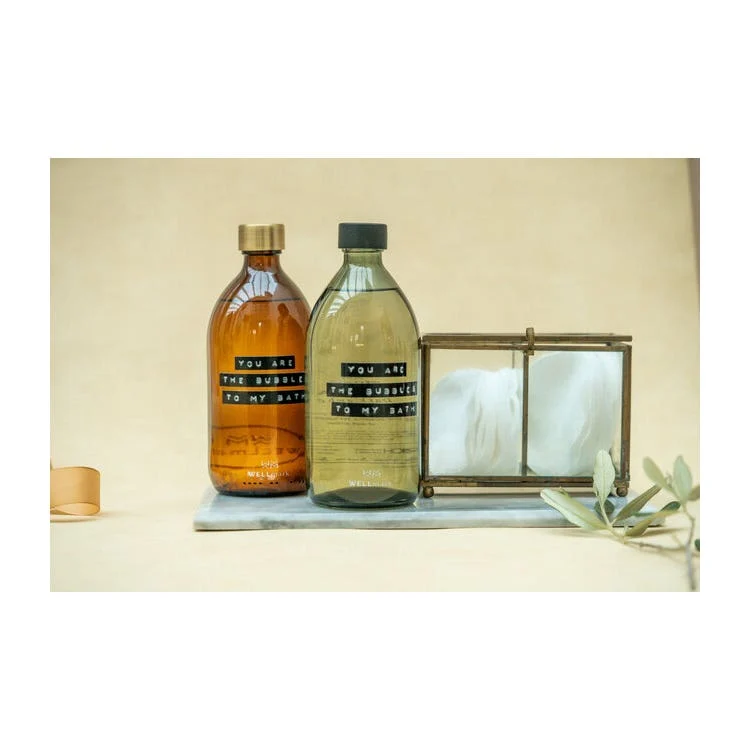 Wellmark Badzeep - Dark Amber - You are the bubbles to my bath - 500ml