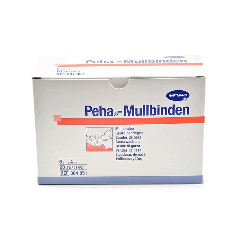 Peha Mullbinden von Hartmann, Fixierbinden, weiß, 20 Stück