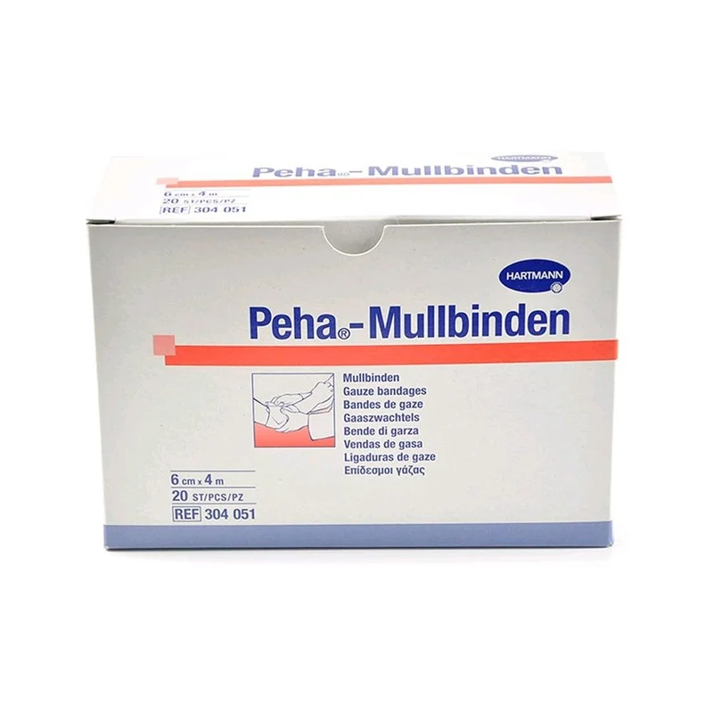 Peha Mullbinden von Hartmann, Fixierbinden, weiß, 20 Stück