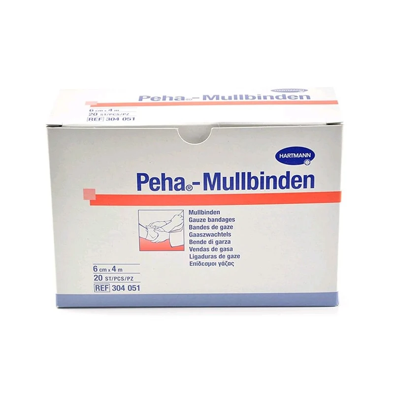 Peha Mullbinden von Hartmann, Fixierbinden, weiß, 20 Stück