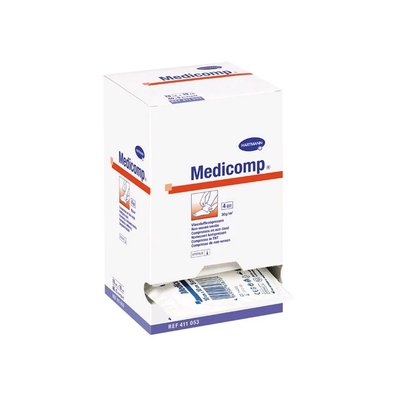 Medicomp Vliesstoffkompressen von Hartmann, steril, 4-fach, 25 x 2 St.