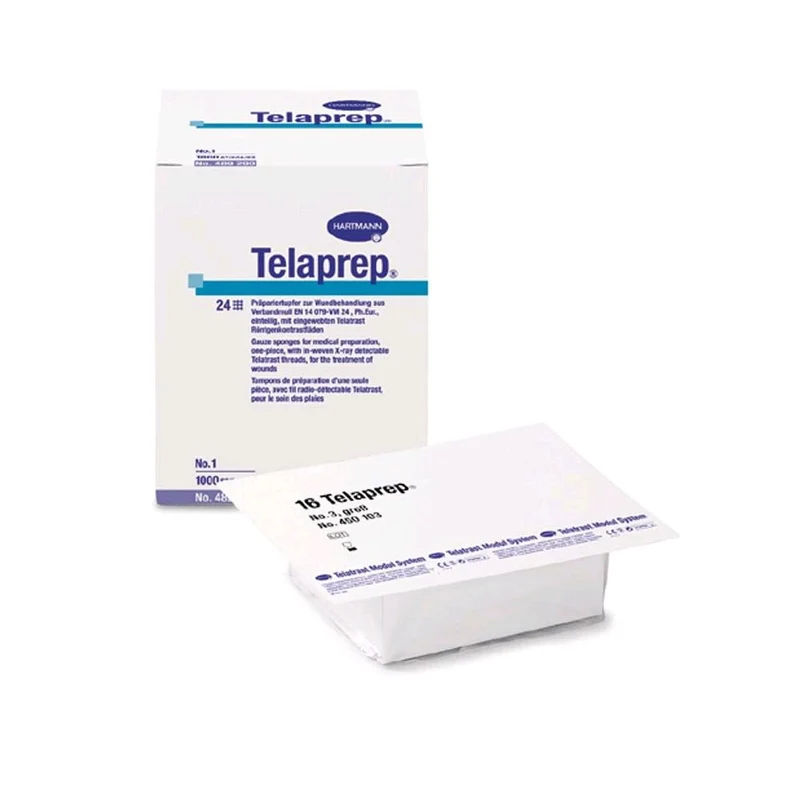 Hartmann Telaprep Präpariertupfer, 1000 St., Größe 1 - 3