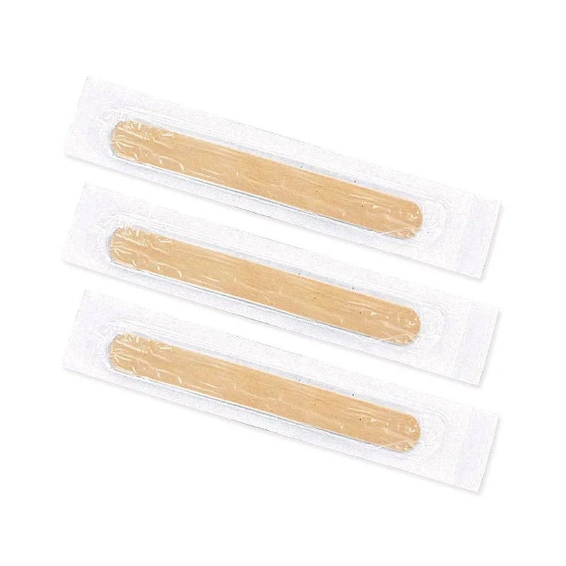 Ratiomed Mundspatel, Holz, gewachst, 150x18x1,6mm, steril o. unsteril