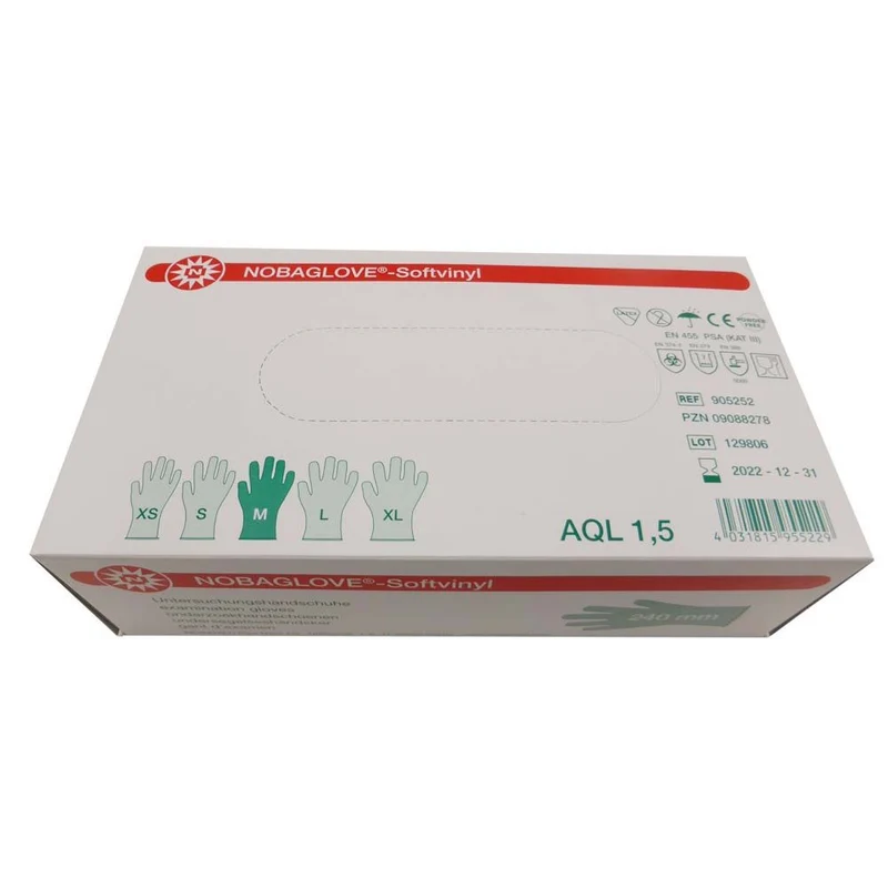 Noba NOBAGLOVE®-Softvinyl Einmal-Handschuhe, XS-XL, 100St