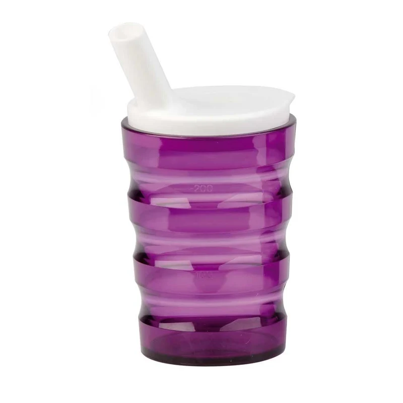 Behrend Trinkbecher, bruch-/auslaufsicher, Rillen, 200ml, Farbwahl