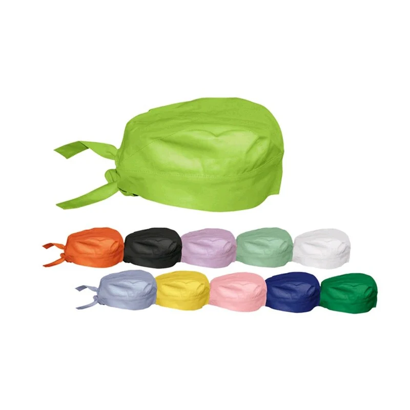Euronda Monoart Bandana, bunte OP Hauben aus Stoff, sterilisierbar