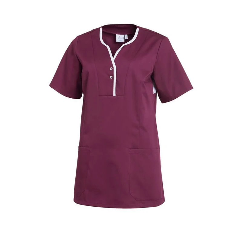 Leiber Schlupfkasack für Damen, Kurz, Seitentaschen, XS-3XL, versch. Farben