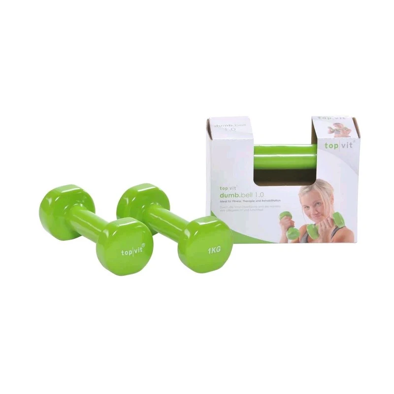 Pader Hantel top/vit® dumb.bell, mit Vinylüberzug, alle Gewichte, 2 St