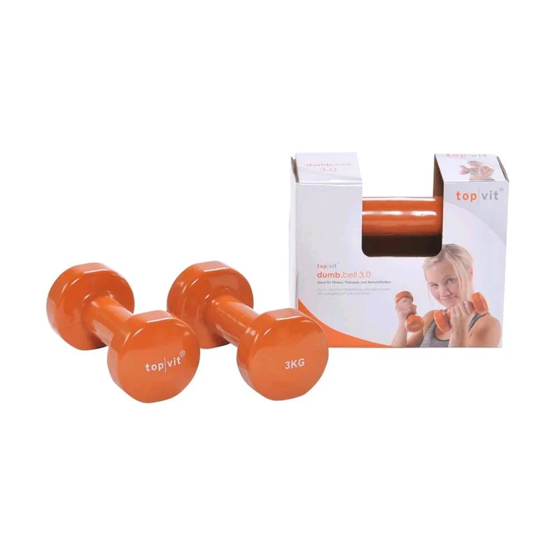 Pader Hantel top/vit® dumb.bell, mit Vinylüberzug, alle Gewichte, 2 St