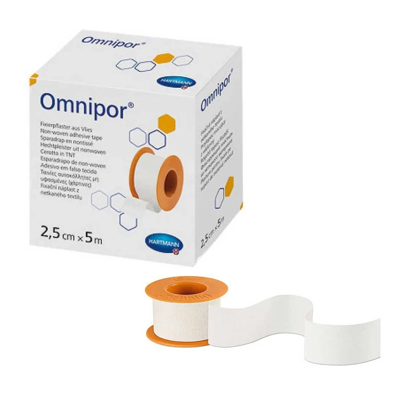 Hartmann Omnipor Fixierpflaster, Vlies, 5 m, 3 Gr., 1 Rolle