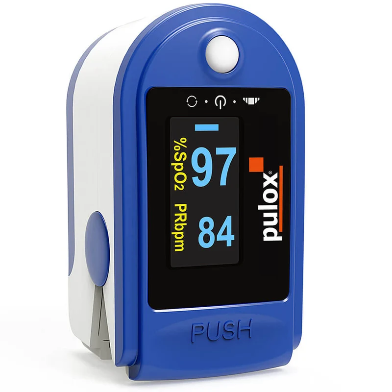 Pulox Finger-Pulsoximeter PO-200, drehbare OLED-Anzeige, versch. Farben