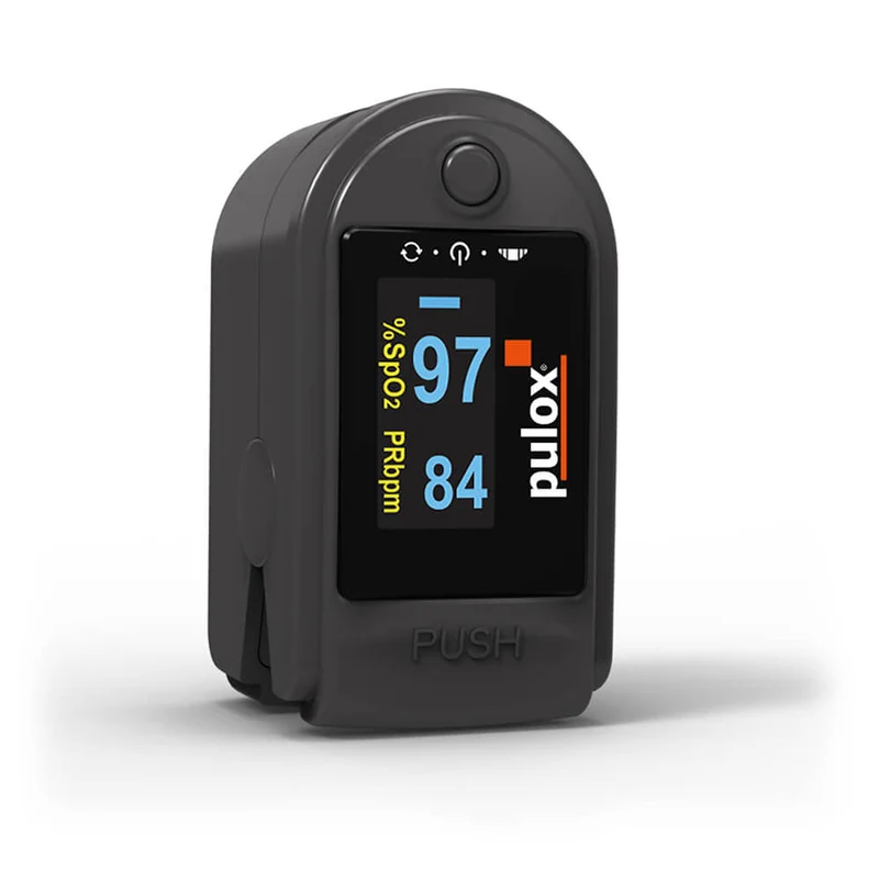 Pulox Finger-Pulsoximeter PO-200, drehbare OLED-Anzeige, versch. Farben
