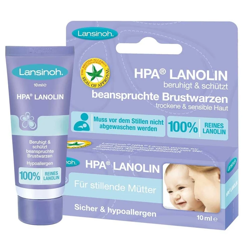 Lansinoh HPA® Lanolin, Brustwarzensalbe, BPA / BPS frei, hypoallergen
