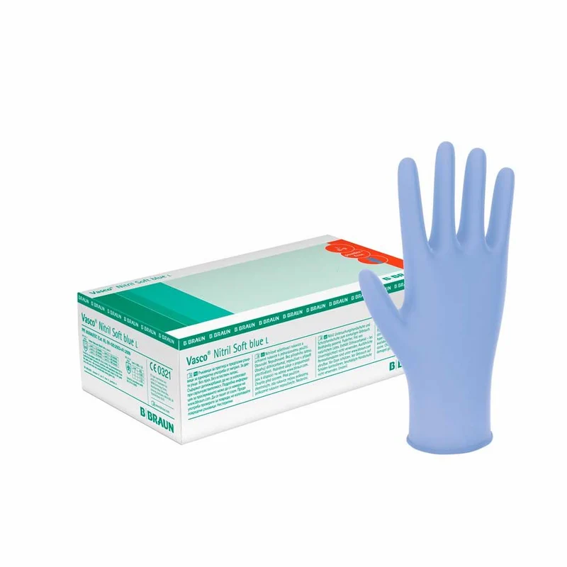 B.Braun Nitrilhandschuhe Vasco® Nitril Soft blue, pf, XS-XL, 200St