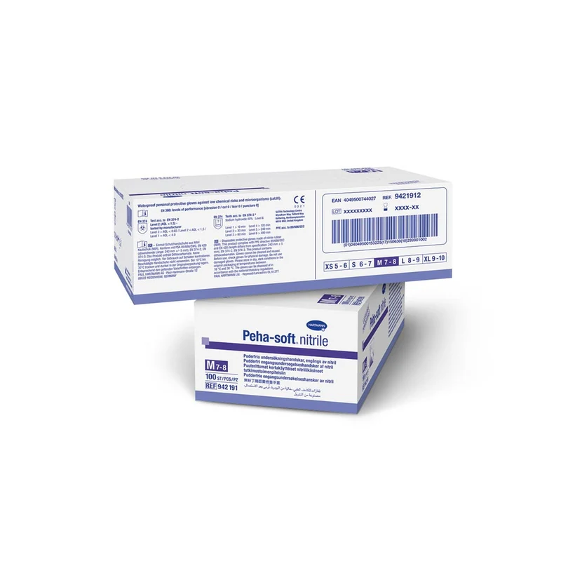 Hartmann Peha-soft® nitrile Einmalhandschuhe blau, puderfrei, 100 St.