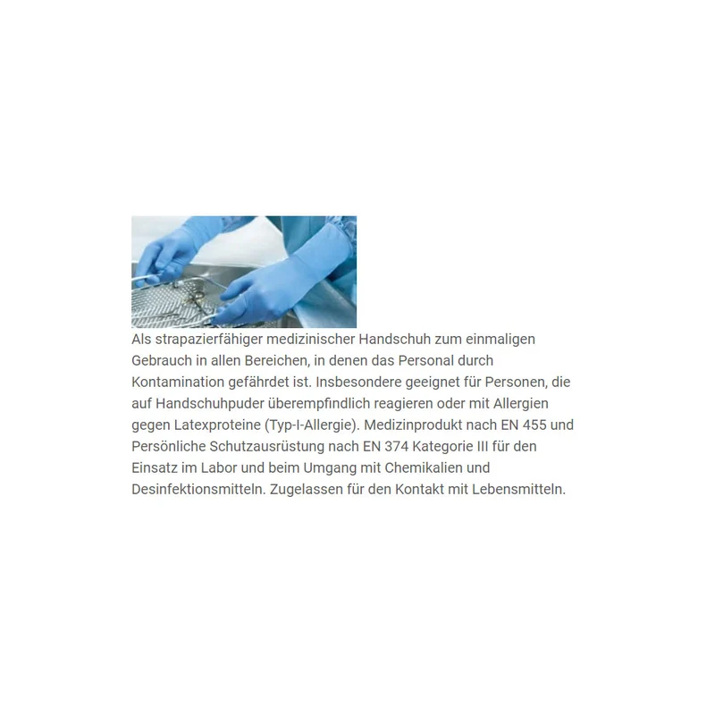 Hartmann Peha-soft® nitrile guard Handschuhe blau, puderfrei, XS-XL