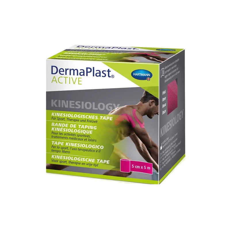 Hartmann DermaPlast Active Kinesiologie Tape, latexfrei, 5cmx5m, 1St