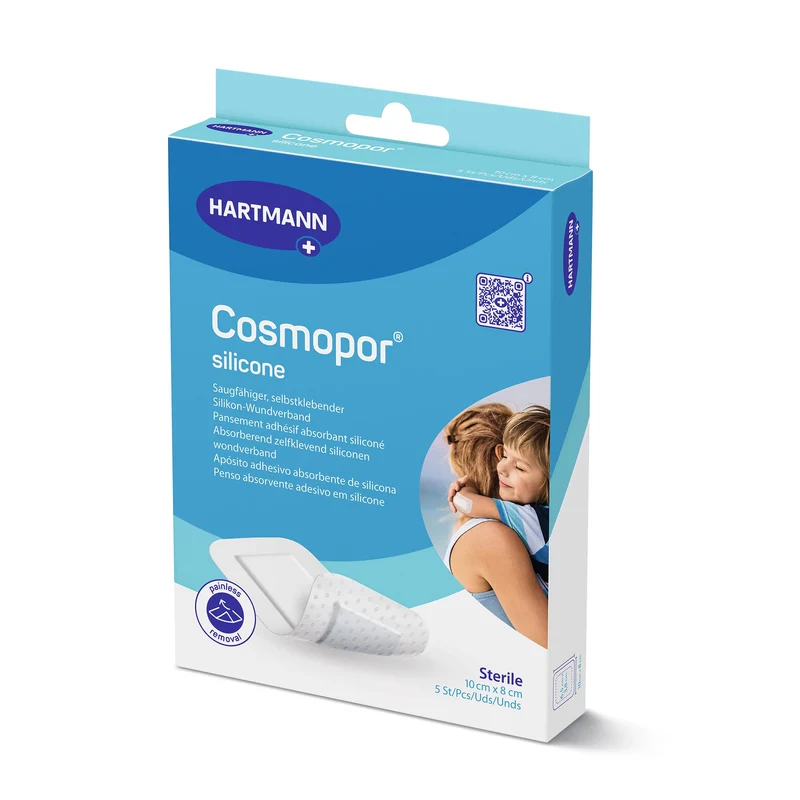 Hartmann Cosmopor® Silicone Wundschnellverband mit Euroanhänger, versch. Größen