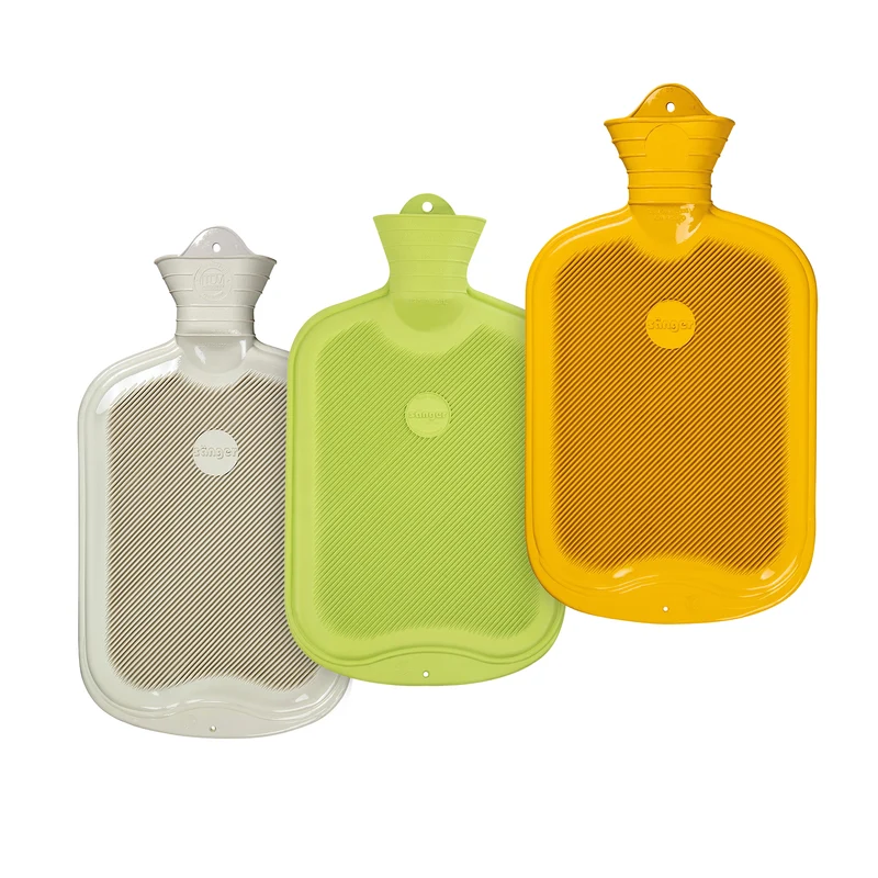 Sänger 2L Wärmflasche, FSC Gummi, mit Lamelle, versch. Farben