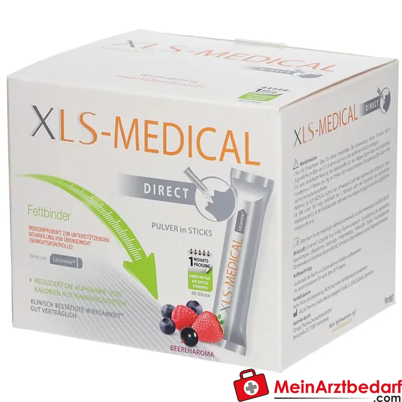 XLS-MEDICAL Fettbinder DIRECT Litramine Faserkomplex Sticks 90 Stück