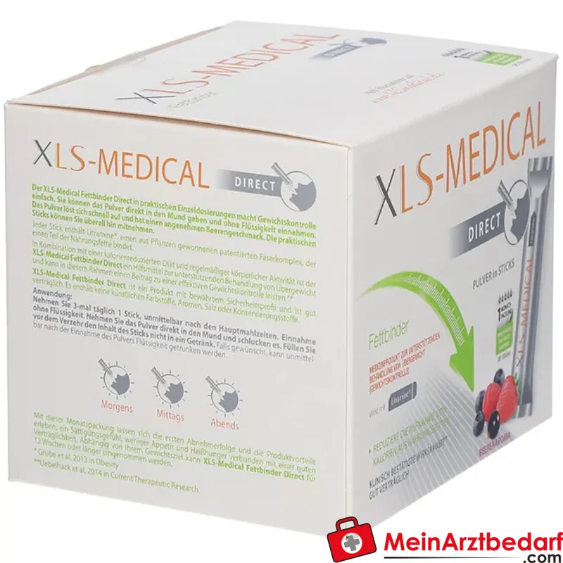 XLS-MEDICAL Fettbinder DIRECT Litramine Faserkomplex Sticks 90 Stück