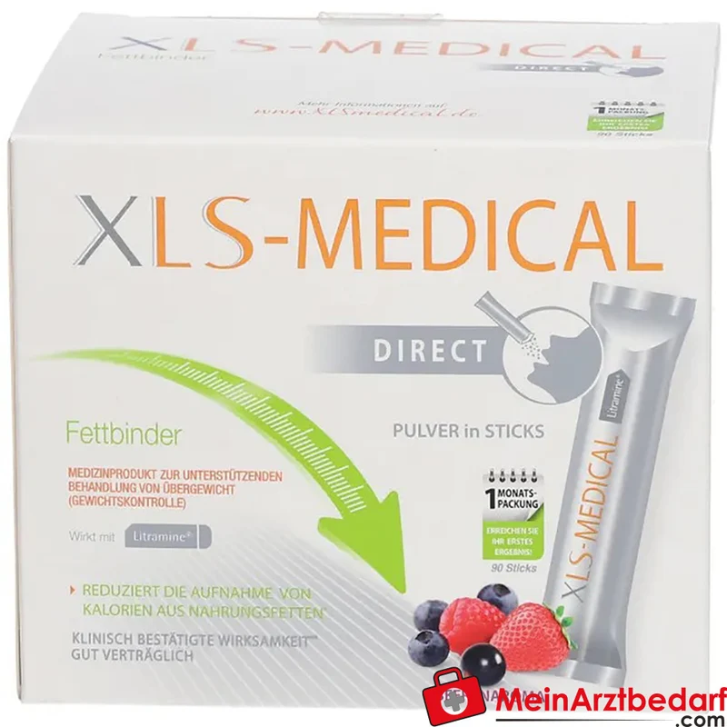XLS-MEDICAL Fettbinder DIRECT Litramine Faserkomplex Sticks 90 Stück