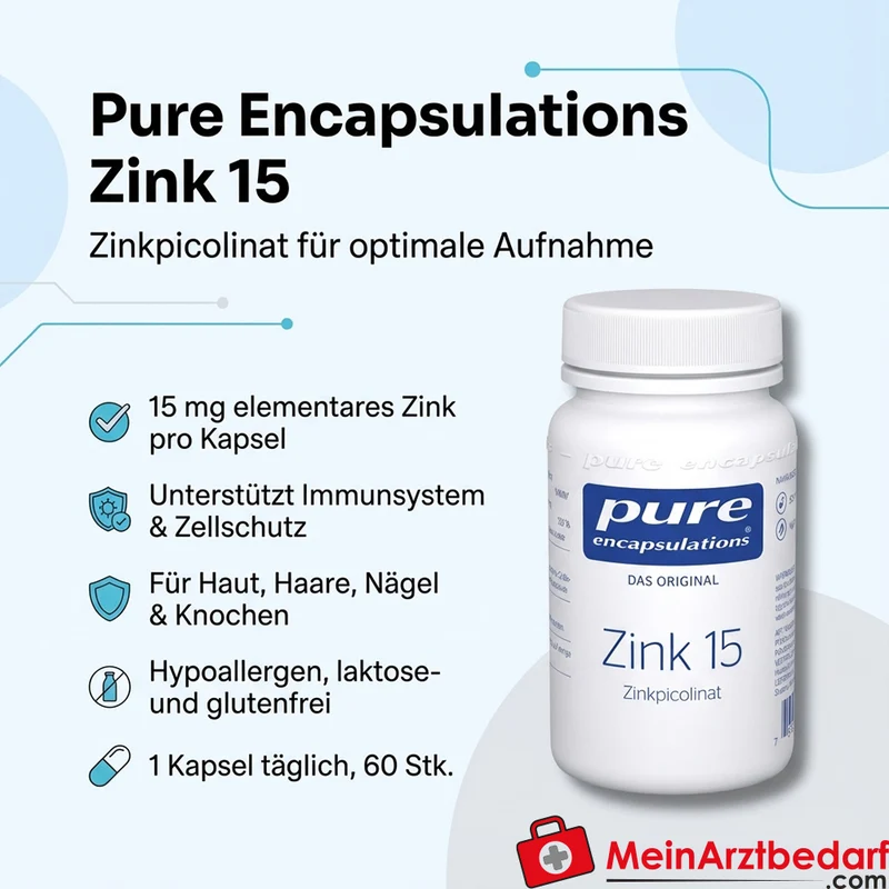 Pure Encapsulations Zink 15 Zinkpicolinat 15 mg Kapseln 60 Stück