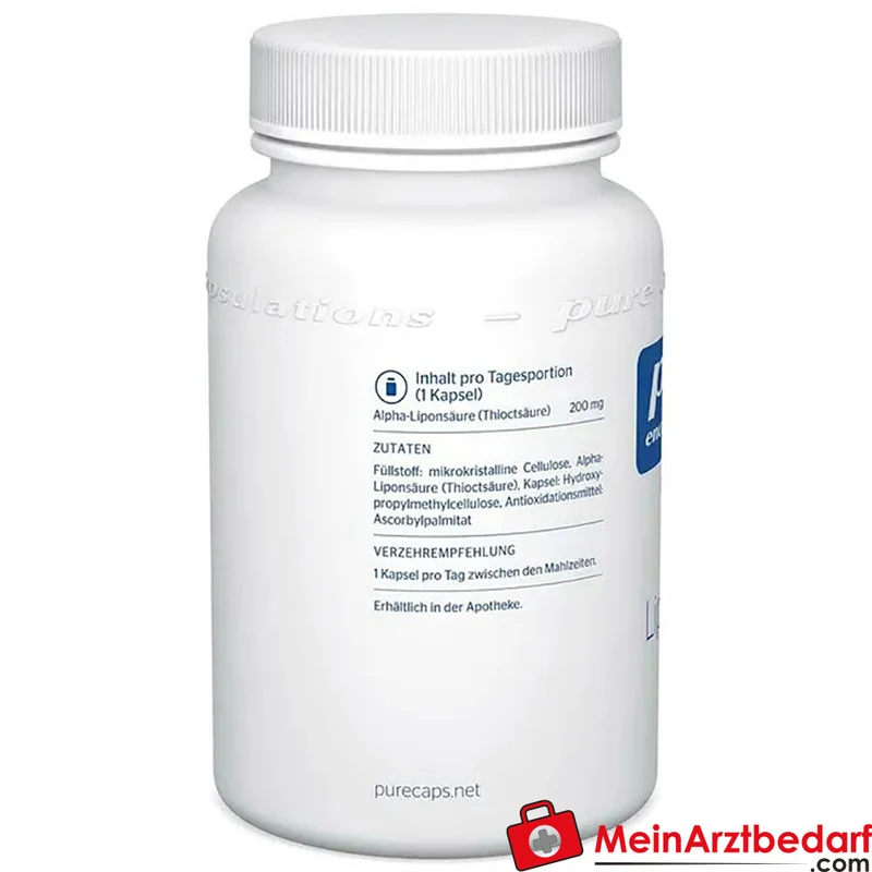 Pure Encapsulations Alpha-Liponsäure 200 mg Kapseln 60 Stück