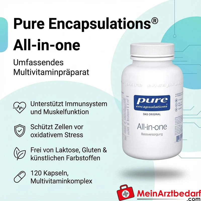 Pure Encapsulations All-in-one Multivitamin mit Q10 und Lutein Kapseln 120 St.