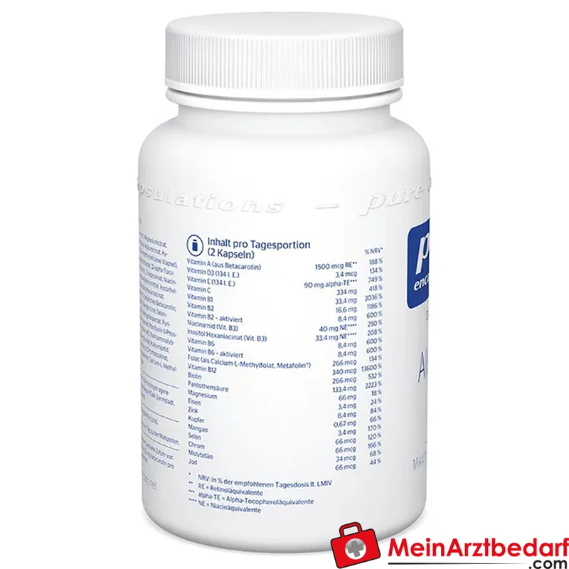 Pure Encapsulations All-in-one Basisversorgung Multivitamin-Mineralkomplex Kapseln 90 Stück