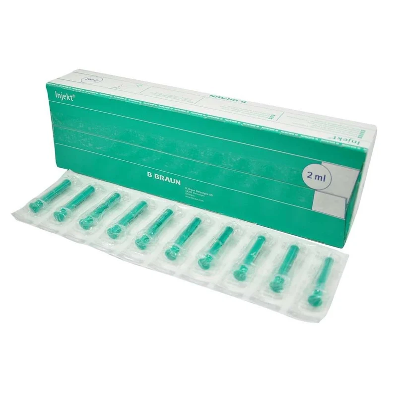 B.Braun Einmalspritze Injekt® Solo 2-teilig, grün, Gr.2ml , 100St