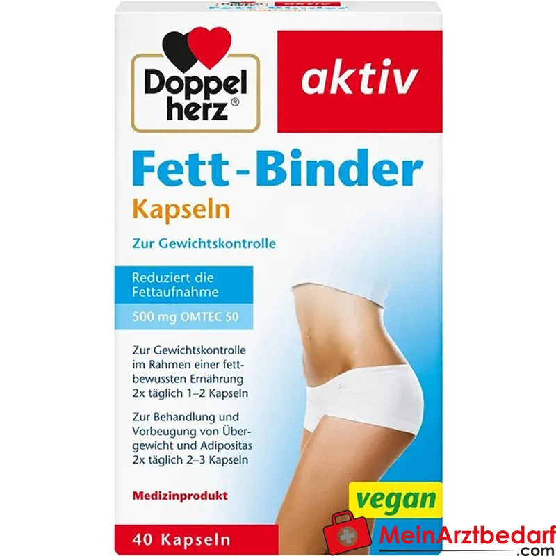 Doppelherz Aktiv Fett-Binder Poliglusam 500 mg Kapseln 40 St.
