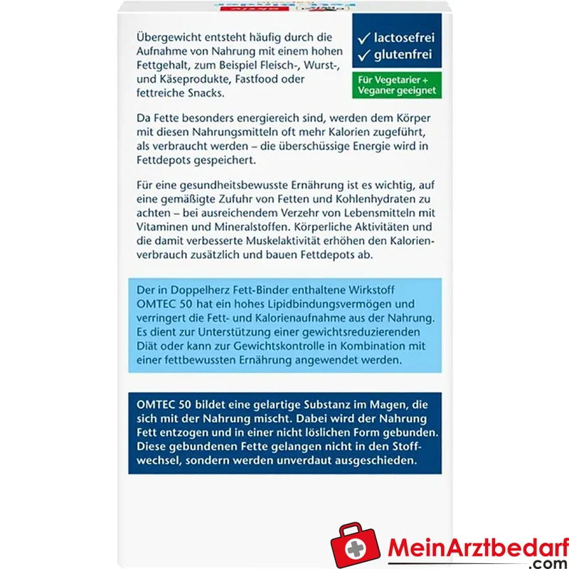 Doppelherz Aktiv Fett-Binder Poliglusam 500 mg Kapseln 40 St.