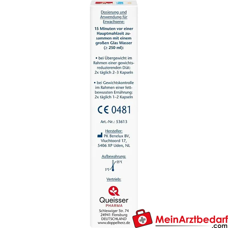 Doppelherz Aktiv Fett-Binder Poliglusam 500 mg Kapseln 40 St.