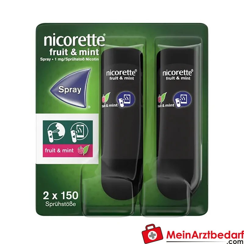 Nicorette Fruit & Mint Nikotinspray 1 mg/Sprühstoß 2 Stück